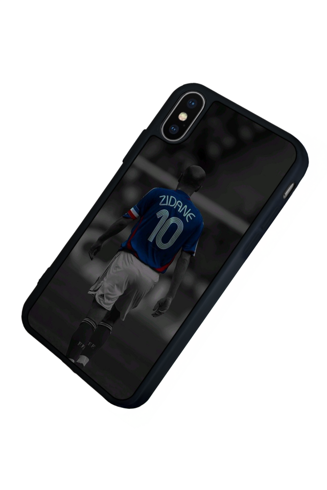 iPhone XS Max Uyumlu Zidane Tasarımlı Glossy Premium Kılıf