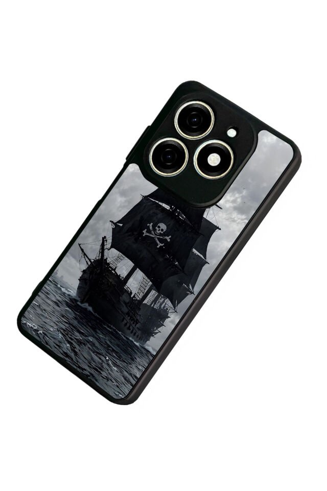 Infınıx Smart 8 Pro Uyumlu Korsan Tasarımlı Glossy Premium Kılıf