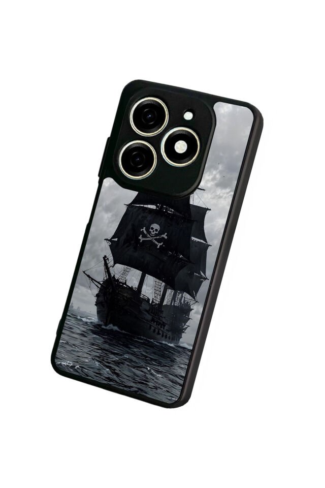 Infınıx Smart 8 Pro Uyumlu Korsan Tasarımlı Glossy Premium Kılıf