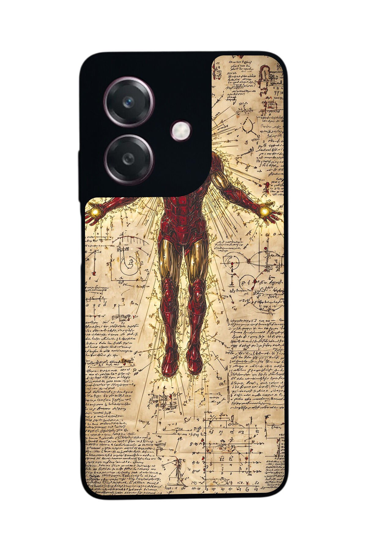 Oppo A3 5G Uyumlu Iron Man ( Demir Adam ) Tasarımlı Glossy Premium Kılıf