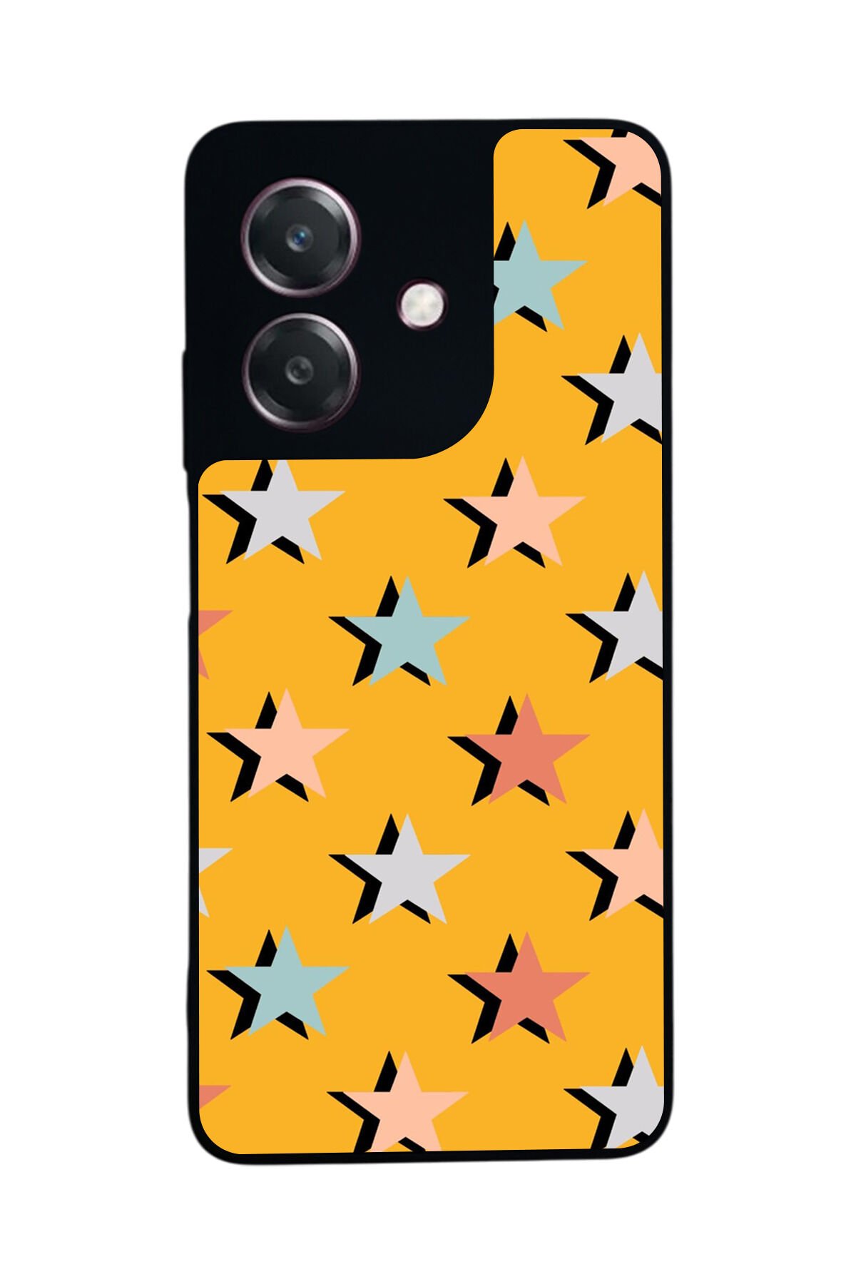 Oppo A3 5G Uyumlu Retro Yildizlar Tasarımlı Glossy Premium Kılıf