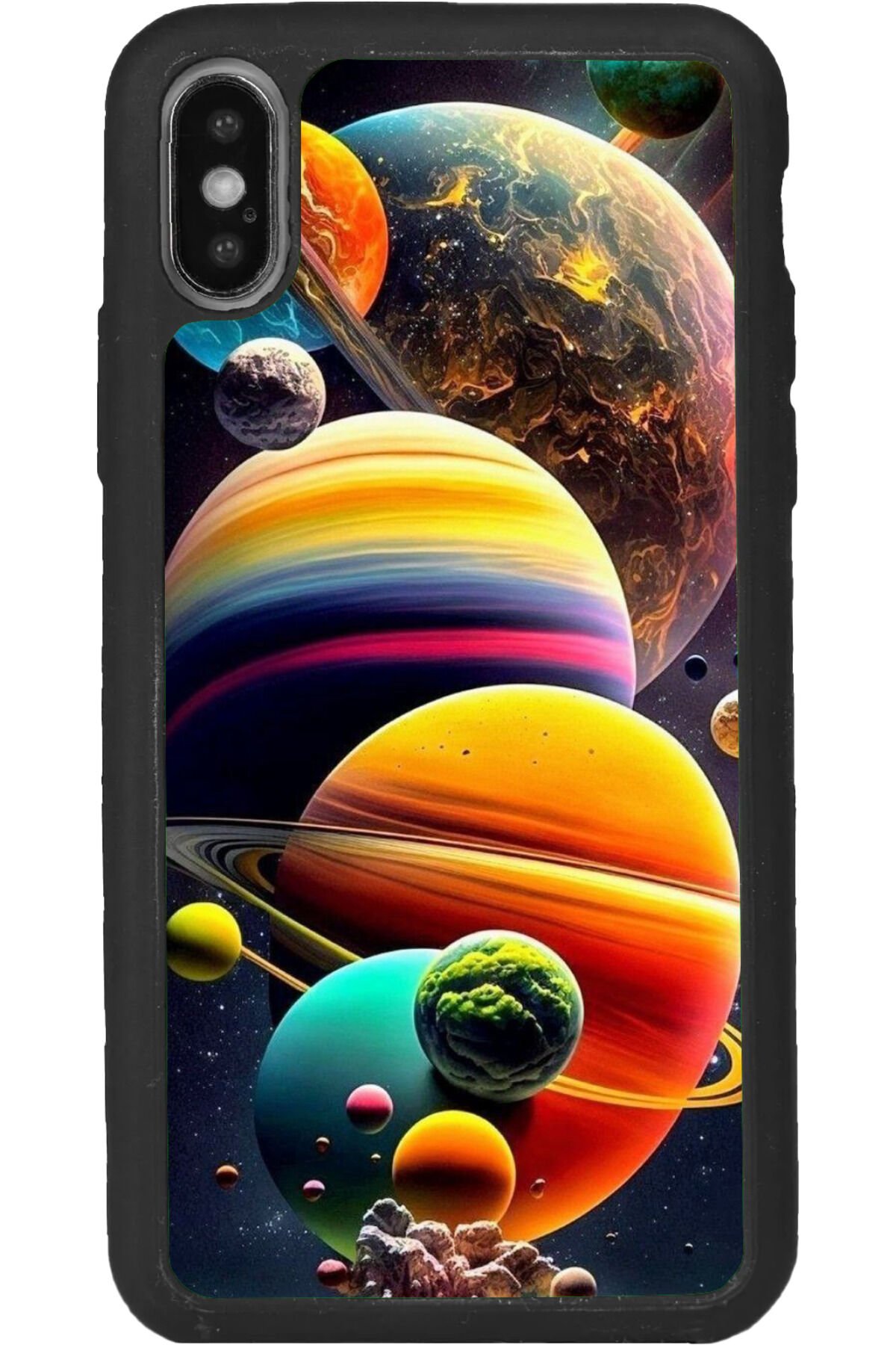 iPhone XS Max Uyumlu Mat Siyah uyumlu Kılıf – Yumuşak Silikon, Koruyucu, Şok Emici Kapak