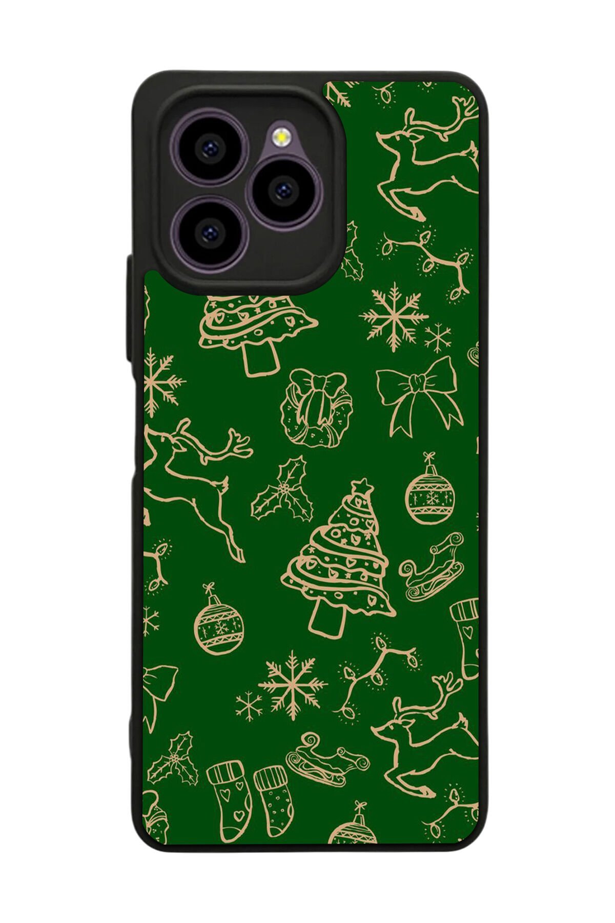 Omix X6 Uyumlu Yilbasi Christmas Tasarımlı Glossy Premium Kılıf