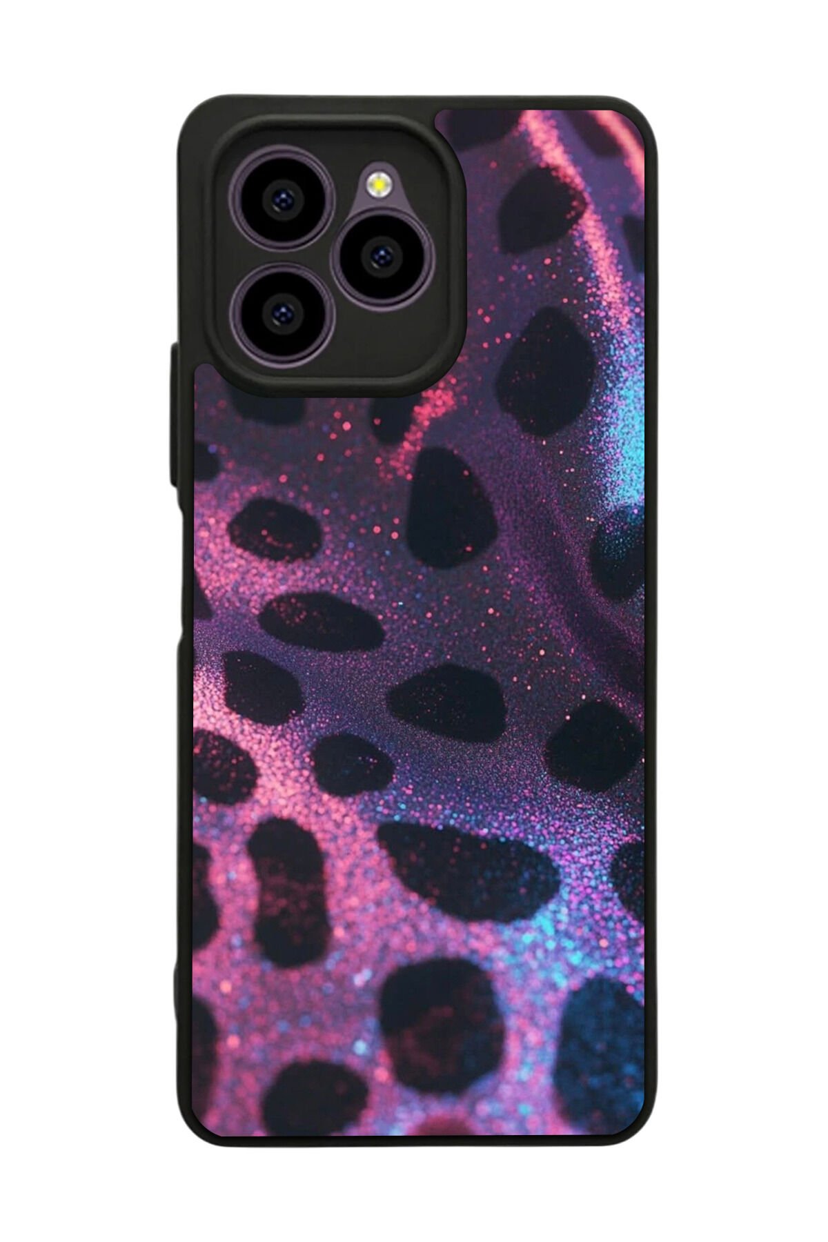 Omix X6 Uyumlu Hologram Leopar Tasarımlı Glossy Premium Kılıf