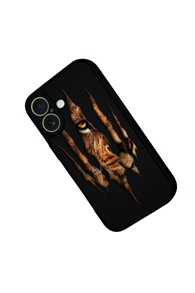 iPhone 17 Uyumlu Aslan Tasarımlı Glossy Premium Kılıf