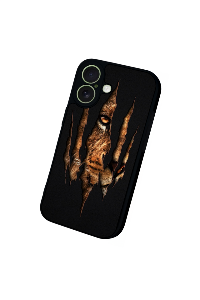 iPhone 17 Uyumlu Aslan Tasarımlı Glossy Premium Kılıf