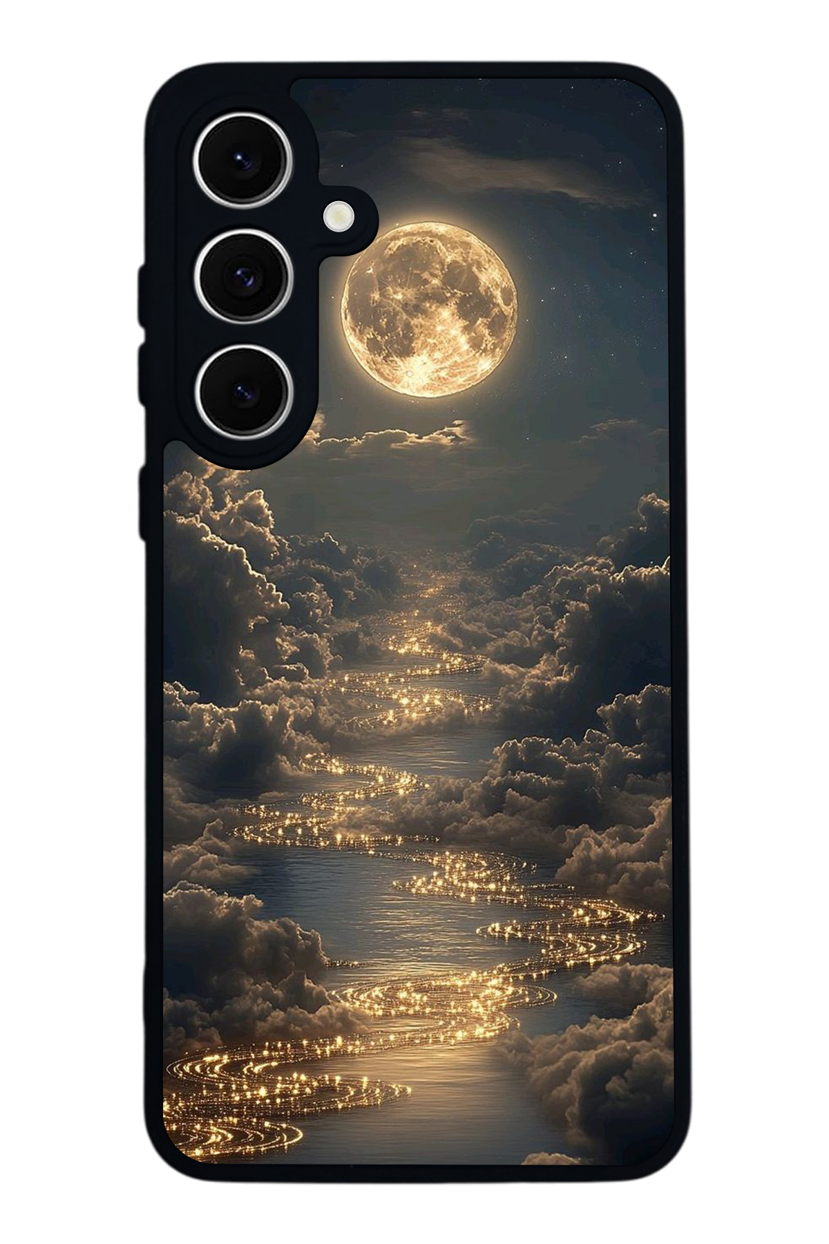 Samsung Galaxy A16 Uyumlu Ay Tasarımlı Glossy Premium Kılıf