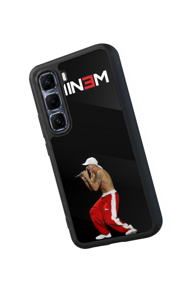 Infinix Hot 60 Pro Plus Uyumlu Eminem Tasarımlı Glossy Premium Kılıf