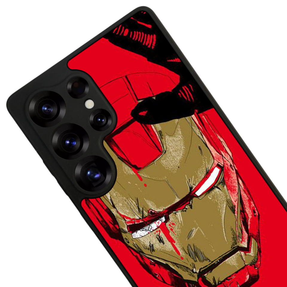 Samsung Galaxy S25 Ultra Uyumlu  Iron Man ( Demir Adam ) Tasarımlı Glossy Premium Kılıf