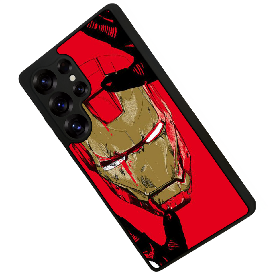 Samsung Galaxy S25 Ultra Uyumlu  Iron Man ( Demir Adam ) Tasarımlı Glossy Premium Kılıf
