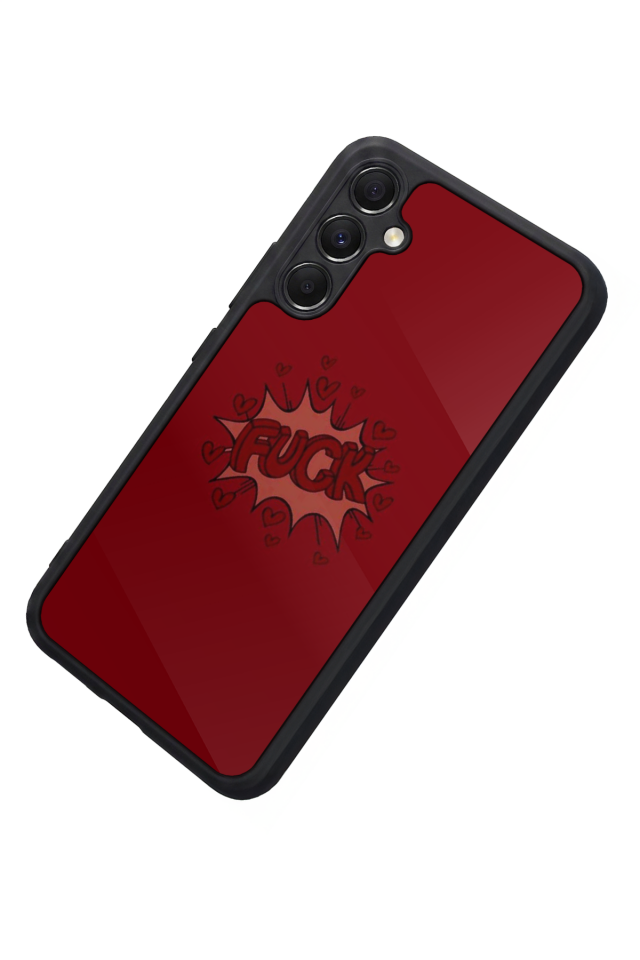 Samsung Galaxy M34 Uyumlu Kalp Love Tasarımlı Glossy Premium Kılıf