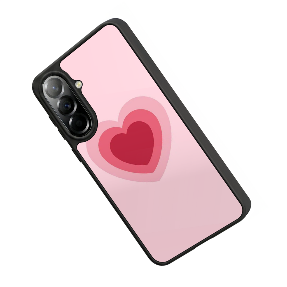 Samsung Galaxy A37 Uyumlu Kalp Love Tasarımlı Glossy Premium Kılıf