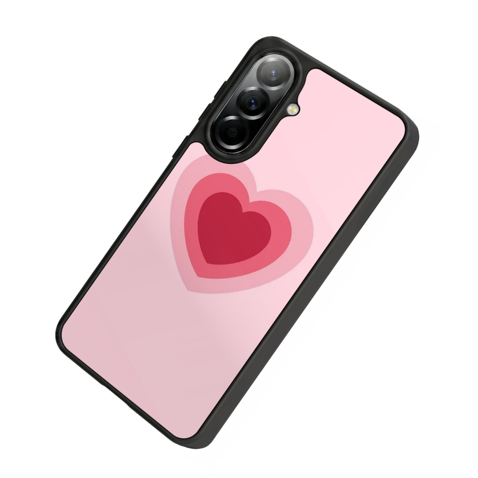 Samsung Galaxy A37 Uyumlu Kalp Love Tasarımlı Glossy Premium Kılıf