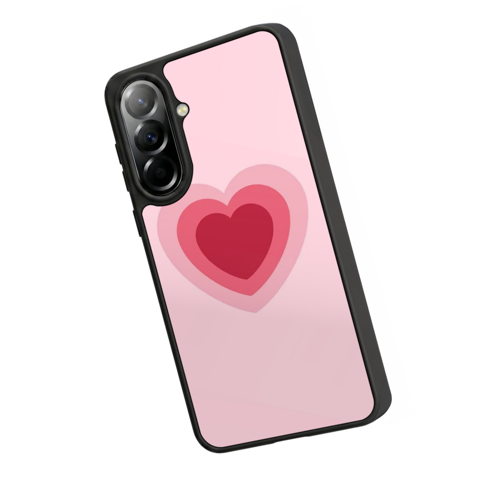 Samsung Galaxy A37 Uyumlu Kalp Love Tasarımlı Glossy Premium Kılıf