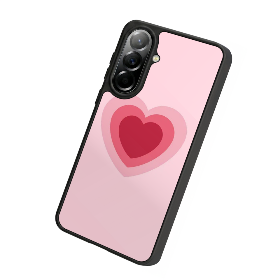 Samsung Galaxy A37 Uyumlu Kalp Love Tasarımlı Glossy Premium Kılıf