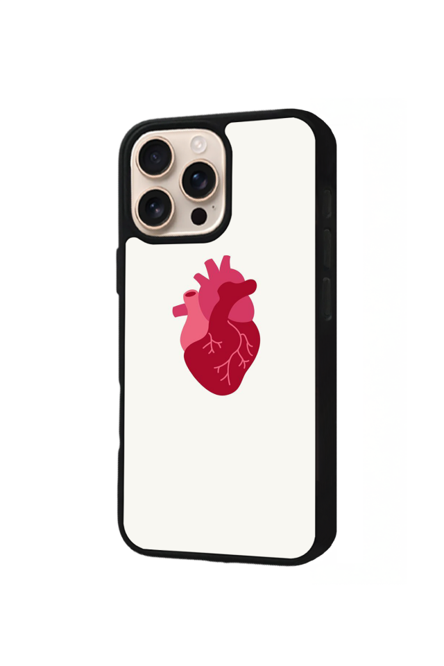 iPhone 14 Pro Uyumlu Kalp Love Tasarımlı Glossy Premium Kılıf