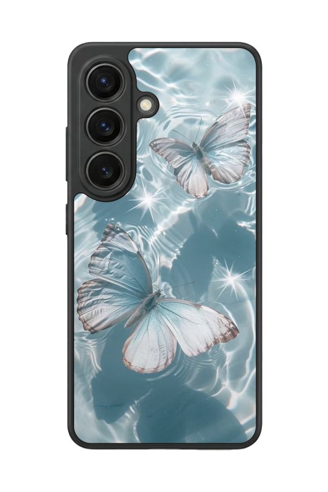 Samsung Galaxy S26 Uyumlu Kelebek Tasarımlı Glossy Premium Kılıf