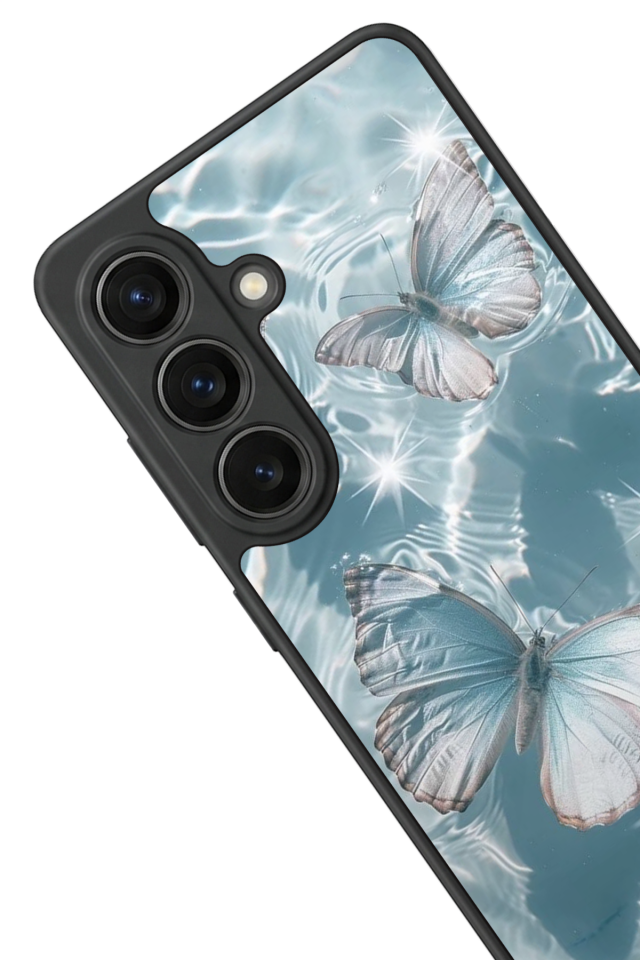 Samsung Galaxy S26 Uyumlu Kelebek Tasarımlı Glossy Premium Kılıf