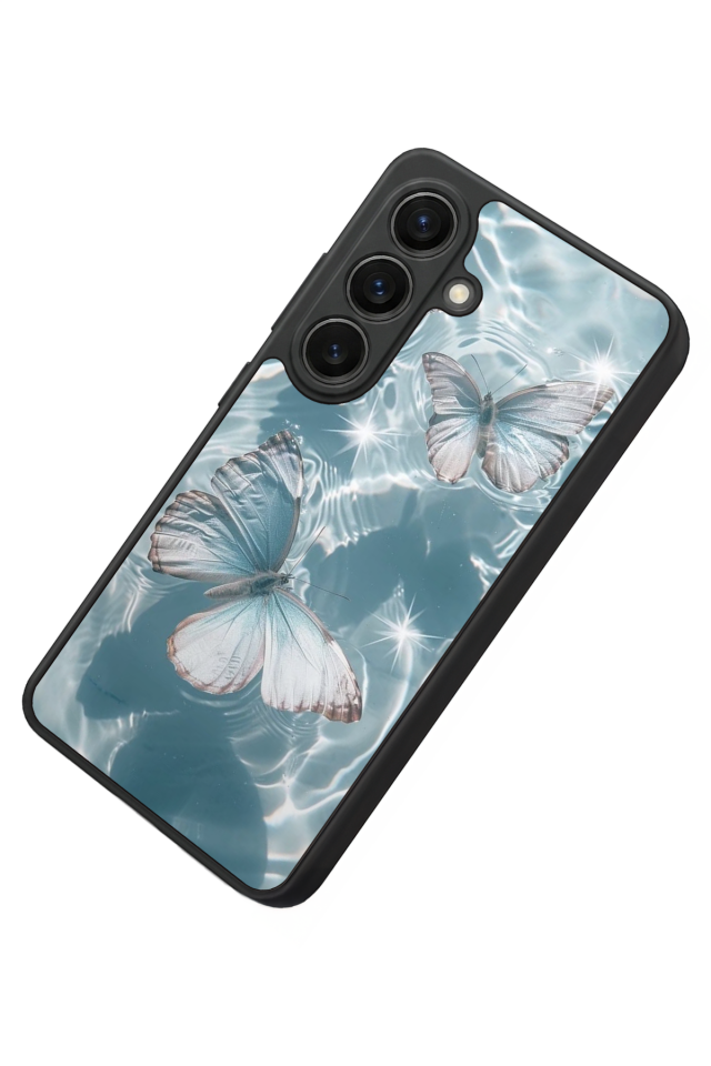 Samsung Galaxy S26 Uyumlu Kelebek Tasarımlı Glossy Premium Kılıf