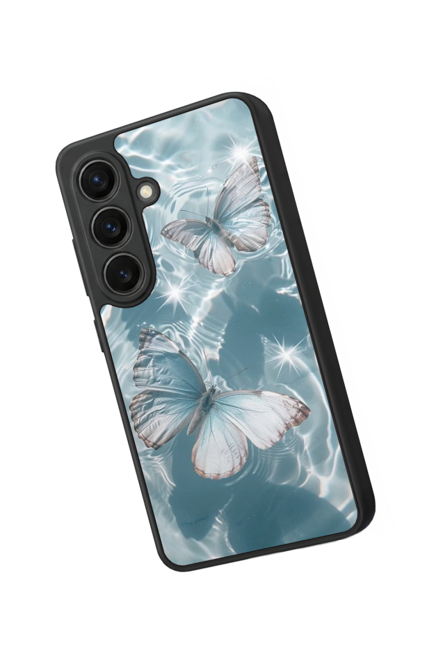 Samsung Galaxy S26 Uyumlu Kelebek Tasarımlı Glossy Premium Kılıf