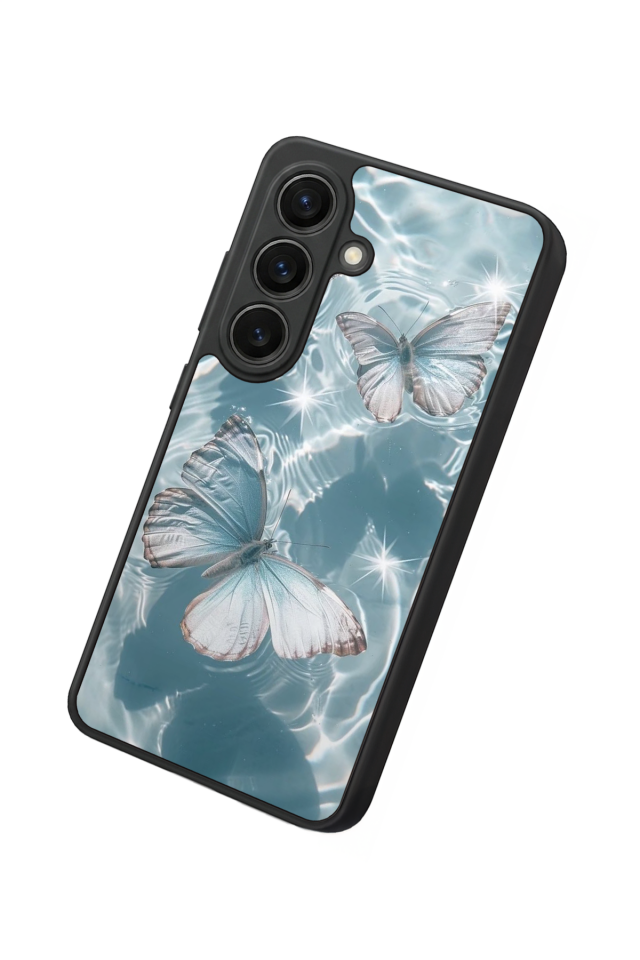Samsung Galaxy S26 Uyumlu Kelebek Tasarımlı Glossy Premium Kılıf