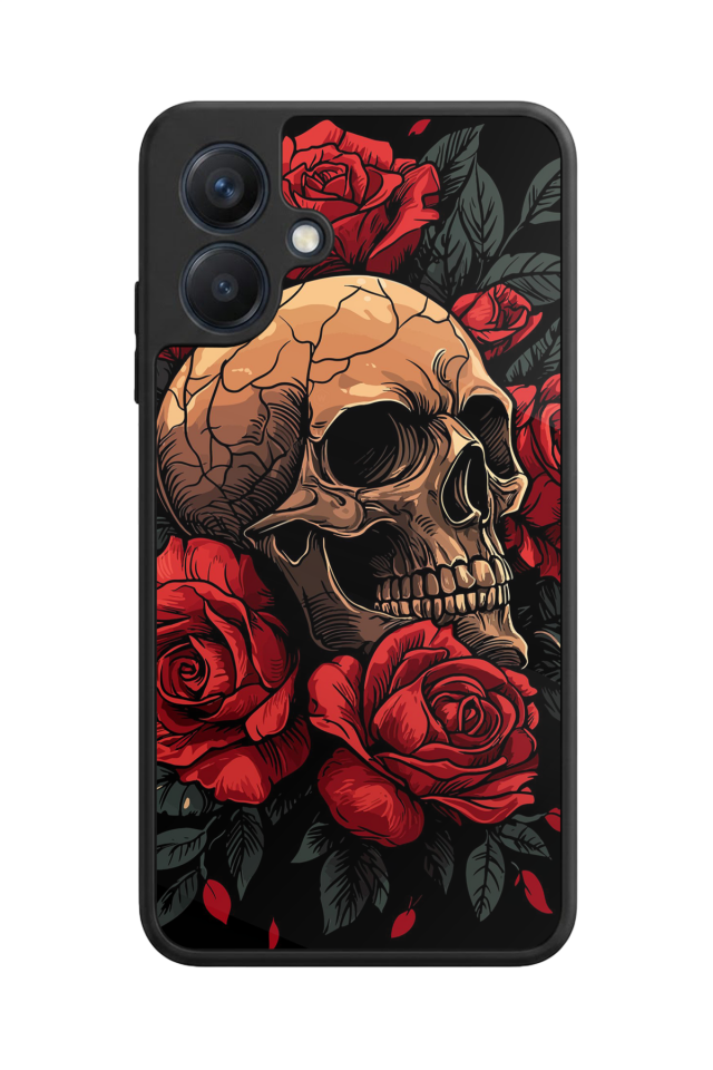 Samsung Galaxy A07 Uyumlu KuruKafa Tasarımlı Glossy Premium Kılıf