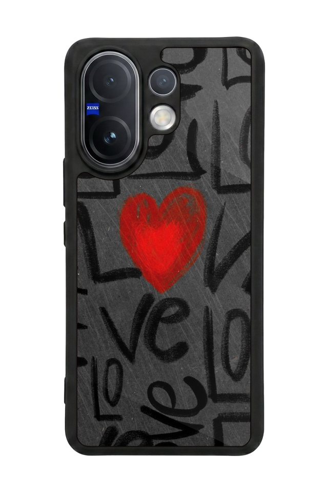 Vivo V60 Uyumlu Love Tasarımlı Glossy Premium Kılıf