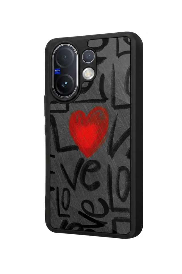Vivo V60 Uyumlu Love Tasarımlı Glossy Premium Kılıf