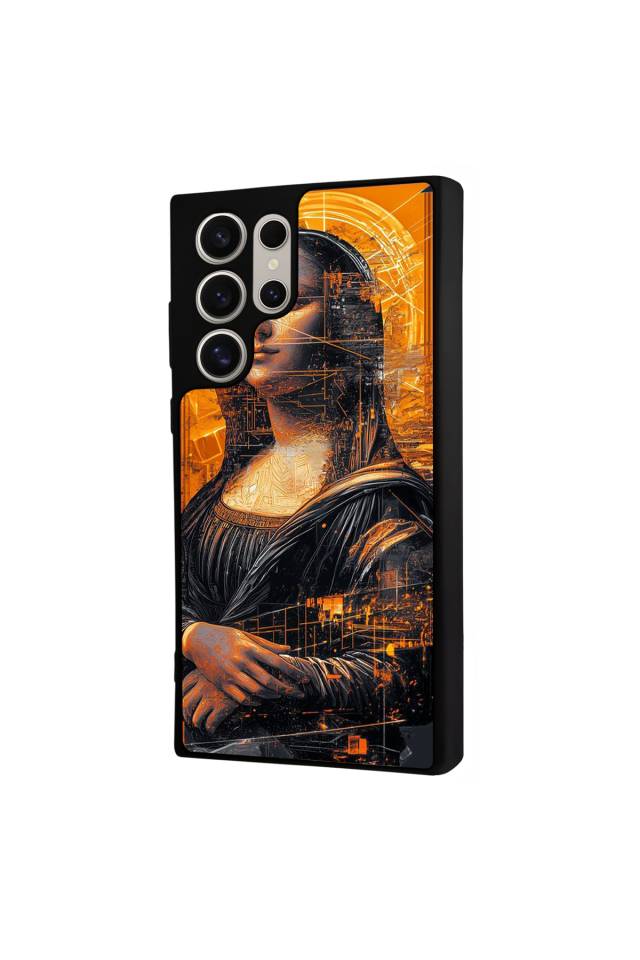 Samsung Galaxy S22 Ultra Uyumlu Monalisa Tasarımlı Glossy Premium Kılıf