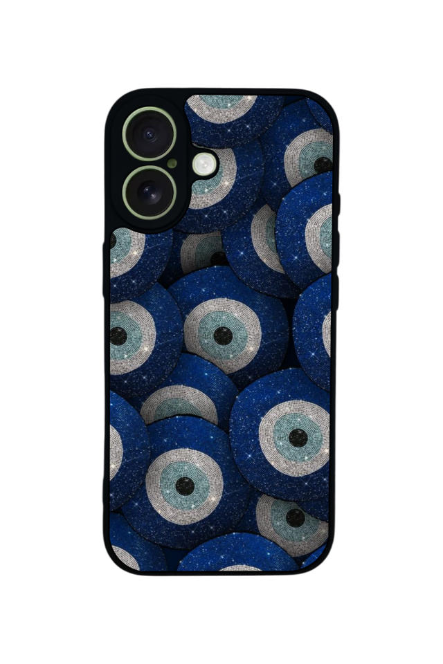 iPhone 17 Uyumlu Nazar Tasarımlı Glossy Premium Kılıf