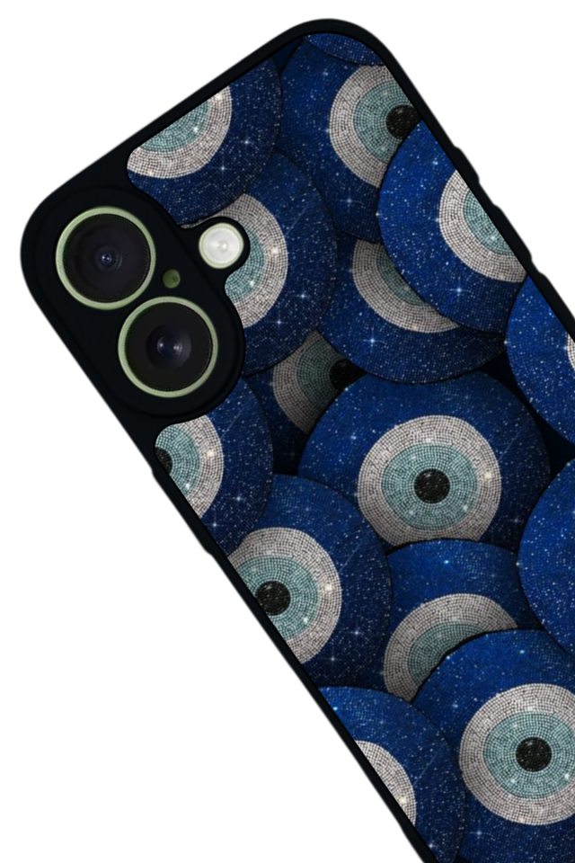 iPhone 17 Uyumlu Nazar Tasarımlı Glossy Premium Kılıf