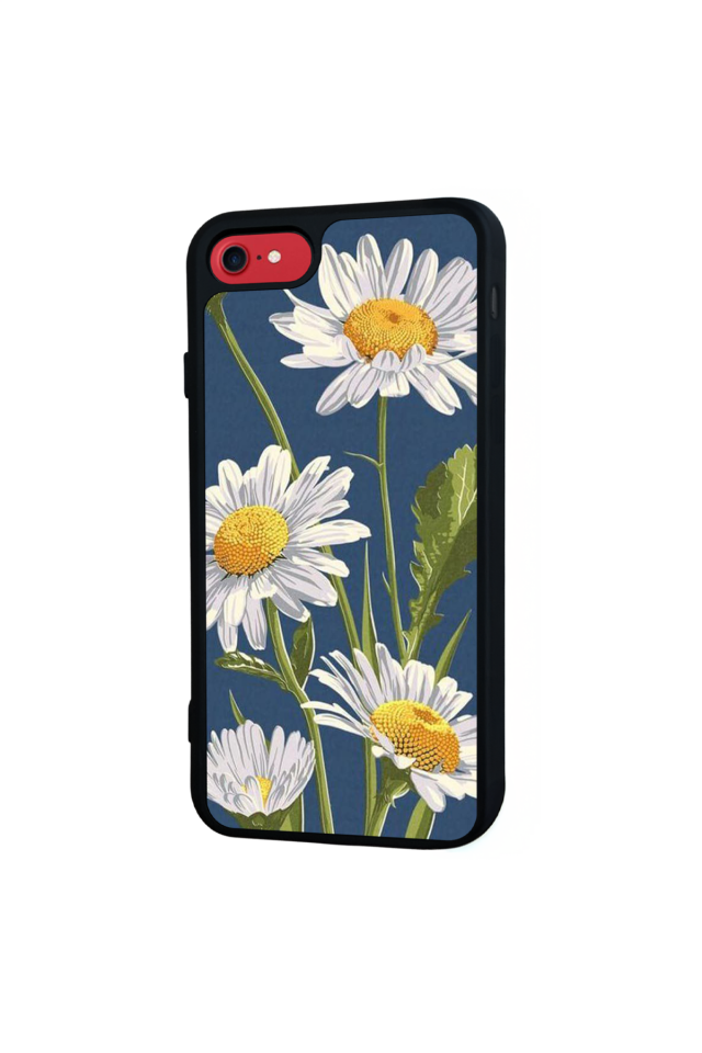 iPhone SE Uyumlu Papatya Tasarımlı Glossy Premium Kılıf