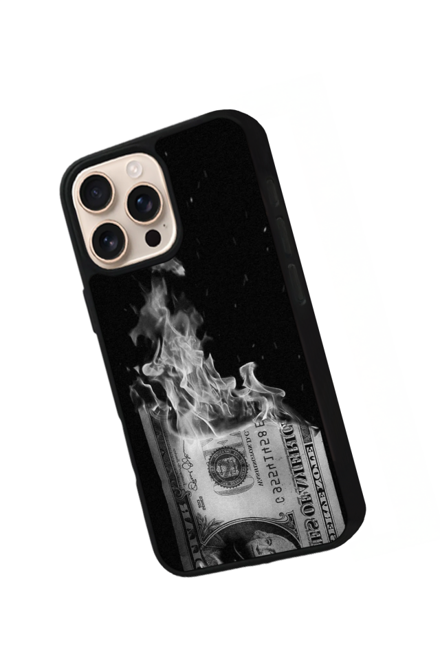 iPhone 15 Pro Uyumlu Para Tasarımlı Glossy Premium Kılıf