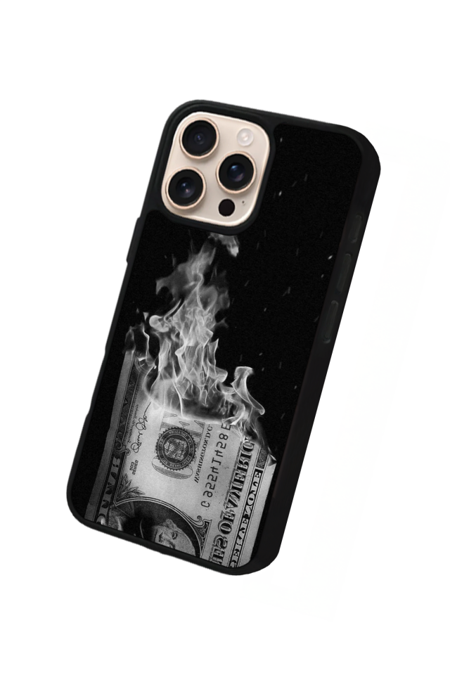 iPhone 15 Pro Uyumlu Para Tasarımlı Glossy Premium Kılıf