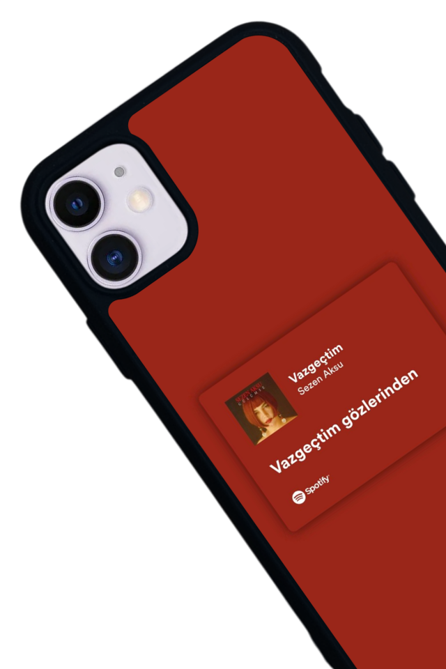 iPhone 11 Uyumlu Sarki Sozleri Tasarımlı Glossy Premium Kılıf