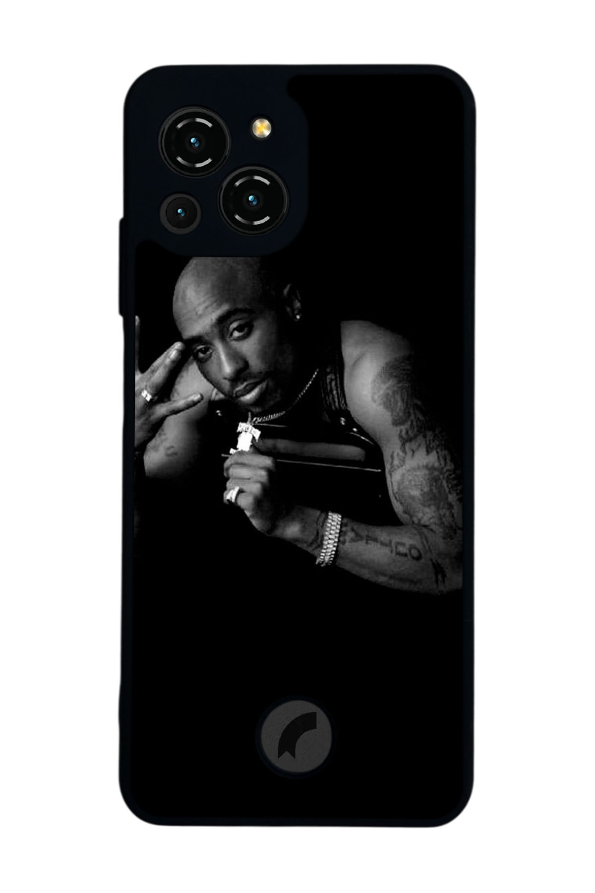 Reeder S23 Pro Max Uyumlu Tupac Tasarımlı Glossy Premium Kılıf