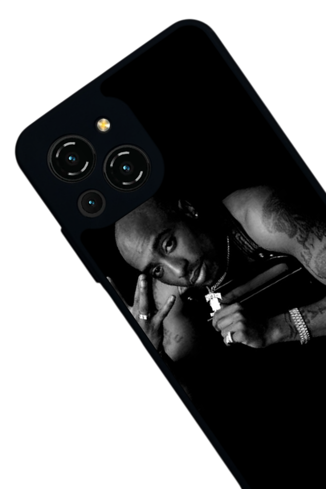 Reeder S23 Pro Max Uyumlu Tupac Tasarımlı Glossy Premium Kılıf