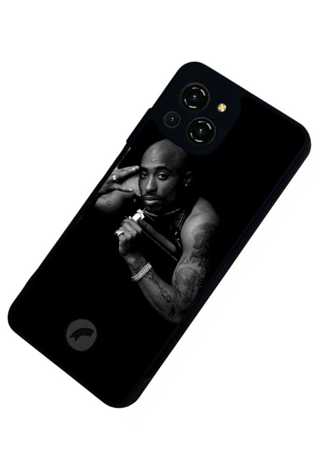 Reeder S23 Pro Max Uyumlu Tupac Tasarımlı Glossy Premium Kılıf