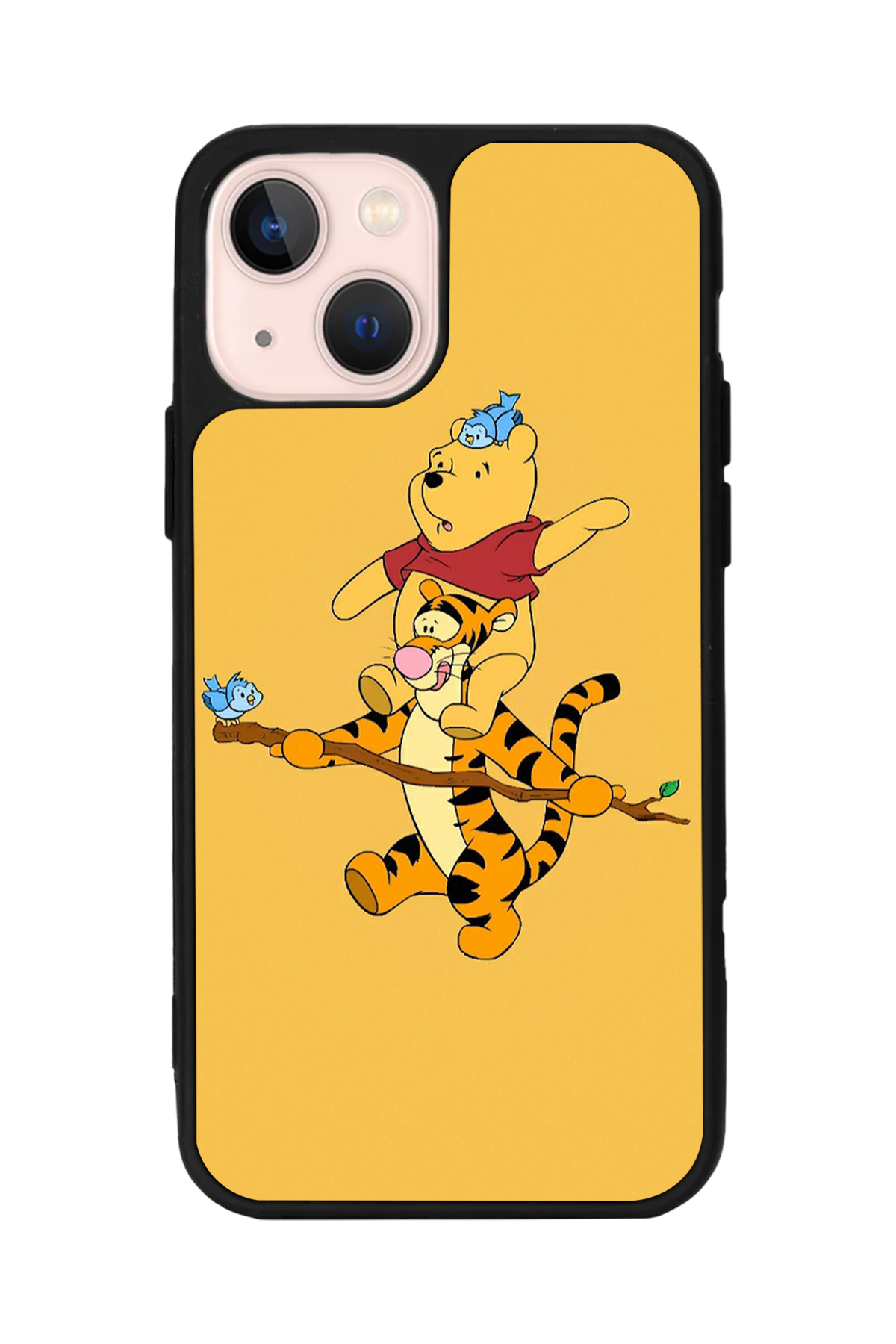 iPhone 13/14 Uyumlu Winnie Tasarımlı Glossy Premium Kılıf