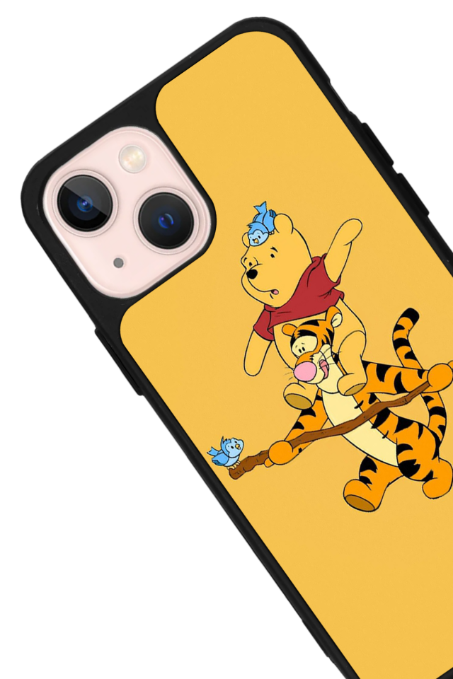 iPhone 13/14 Uyumlu Winnie Tasarımlı Glossy Premium Kılıf