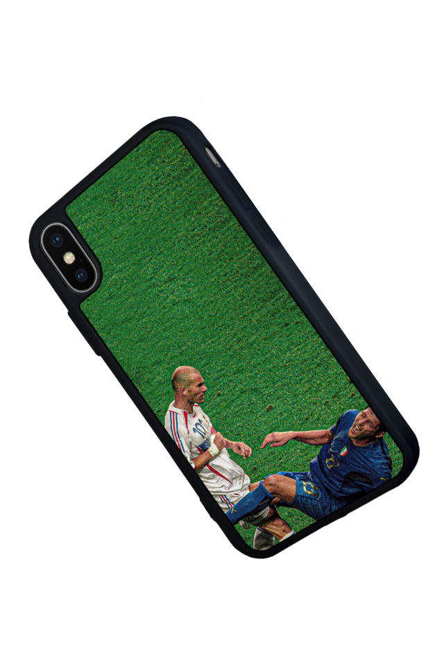 iPhone XS Max Uyumlu Zidane Tasarımlı Glossy Premium Kılıf