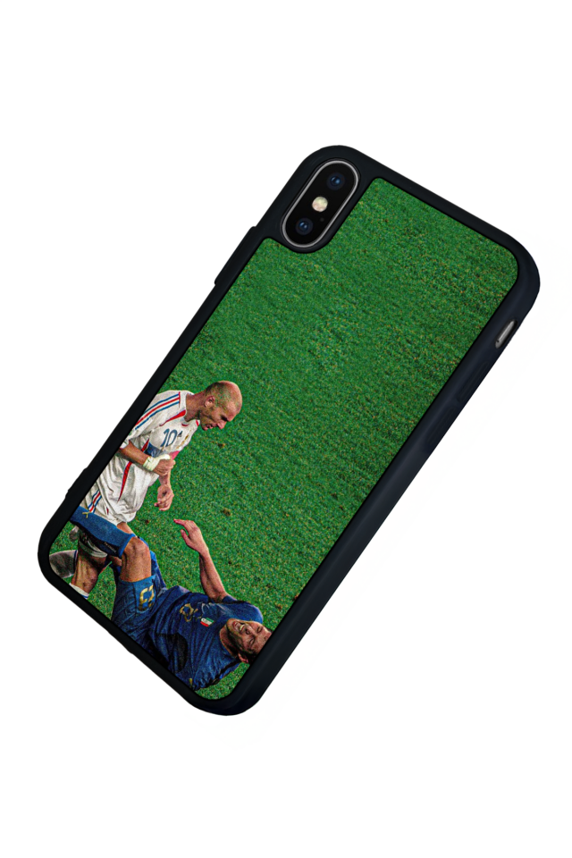 iPhone XS Max Uyumlu Zidane Tasarımlı Glossy Premium Kılıf