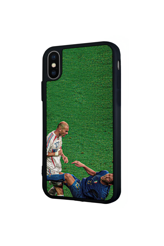 iPhone XS Max Uyumlu Zidane Tasarımlı Glossy Premium Kılıf