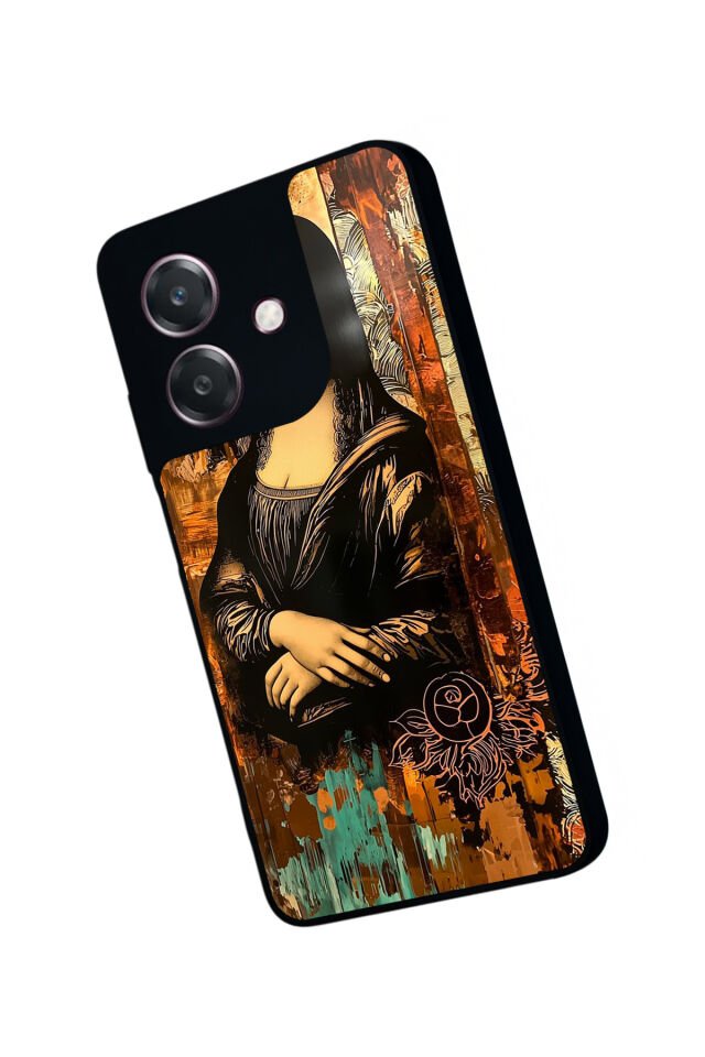 Oppo A3 5G Uyumlu Monalisa Tasarımlı Glossy Premium Kılıf