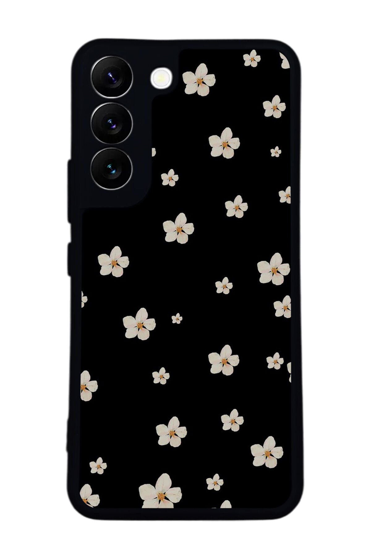 Samsung Galaxy S22 Uyumlu Cicek Tasarımlı Glossy Premium Kılıf