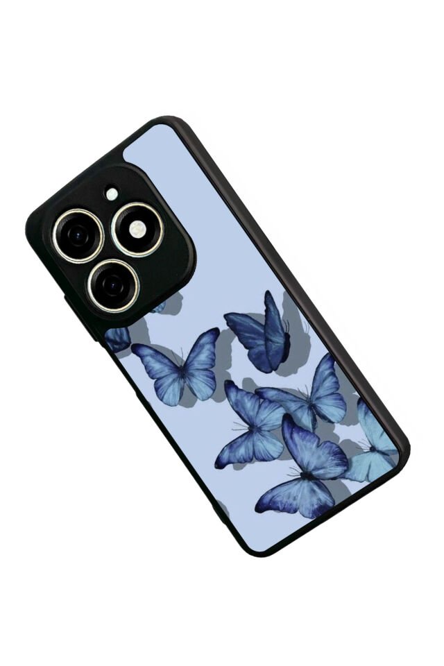 Infınıx Smart 8 Pro Uyumlu Kelebek Tasarımlı Glossy Premium Kılıf