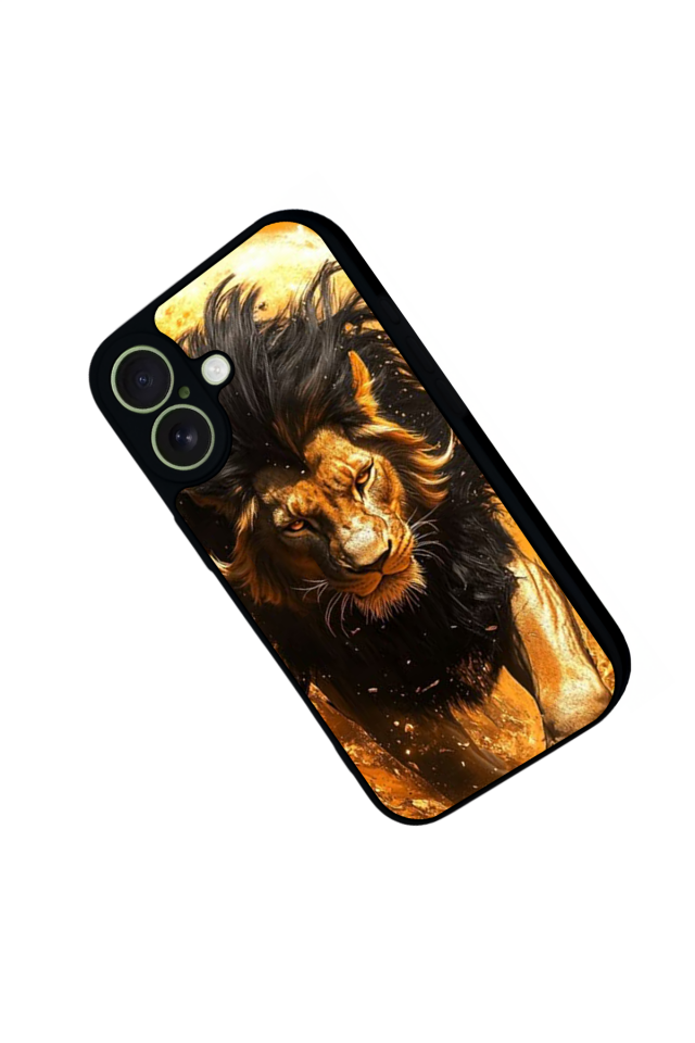 iPhone 17 Uyumlu Aslan Tasarımlı Glossy Premium Kılıf