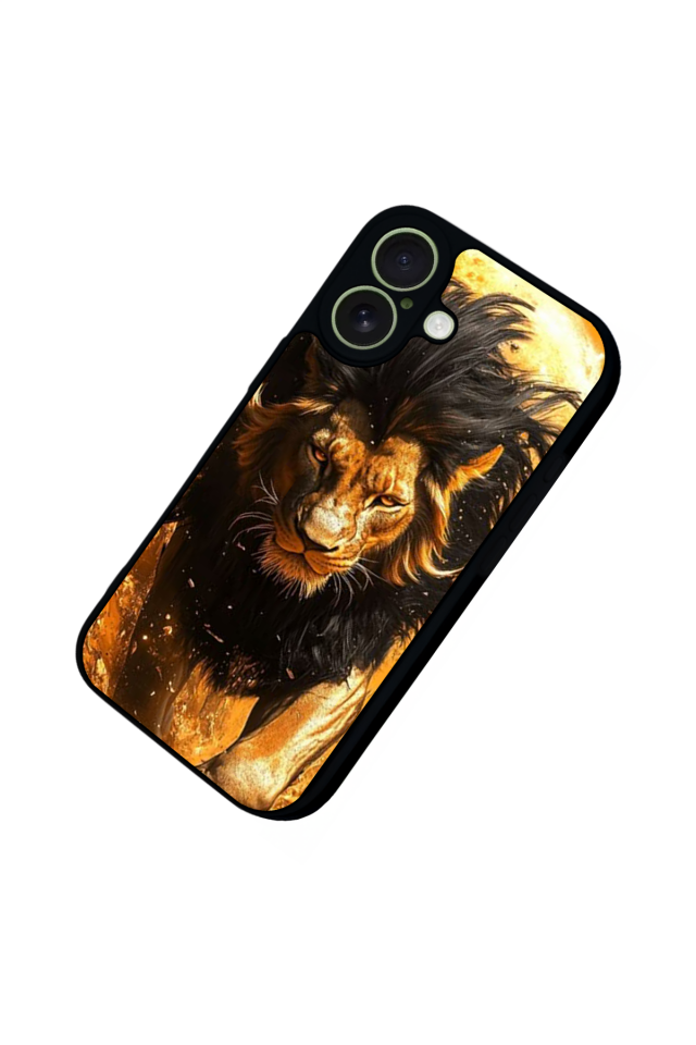 iPhone 17 Uyumlu Aslan Tasarımlı Glossy Premium Kılıf