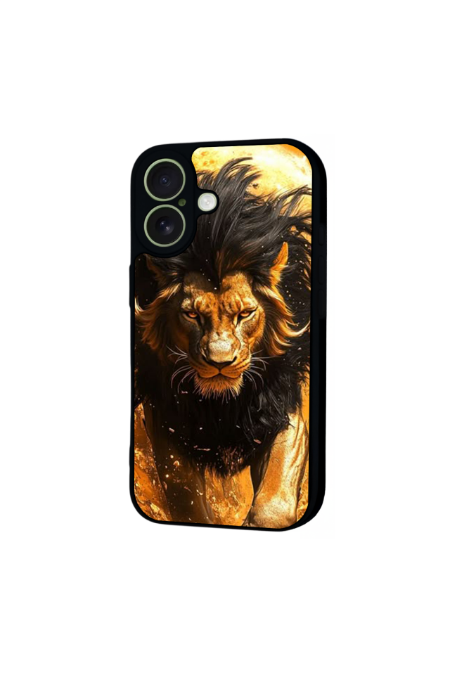 iPhone 17 Uyumlu Aslan Tasarımlı Glossy Premium Kılıf