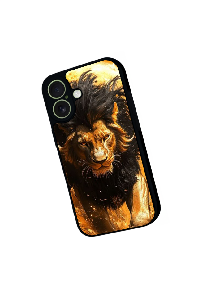 iPhone 17 Uyumlu Aslan Tasarımlı Glossy Premium Kılıf